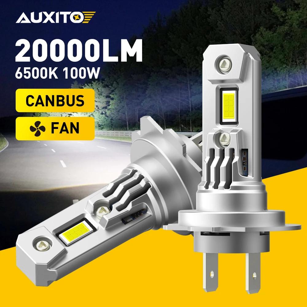 AUXITO  ̴  LED Canbus Ʈ , ڵ 工, ƿ A3 A4 Ÿ ڷѶ ڵ , H7, 20000LM, 2 